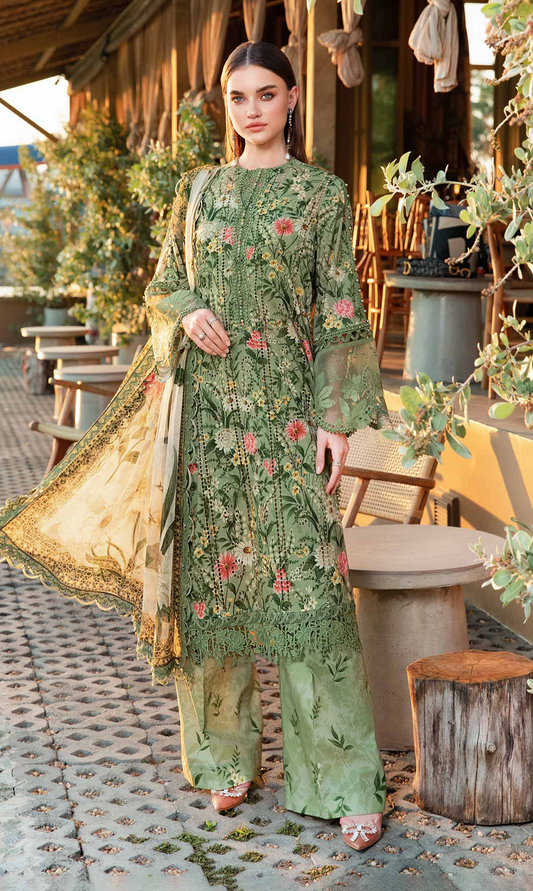 Maria.B Luxury Lawn Embroidered 3 Piece Unstitched - MP010