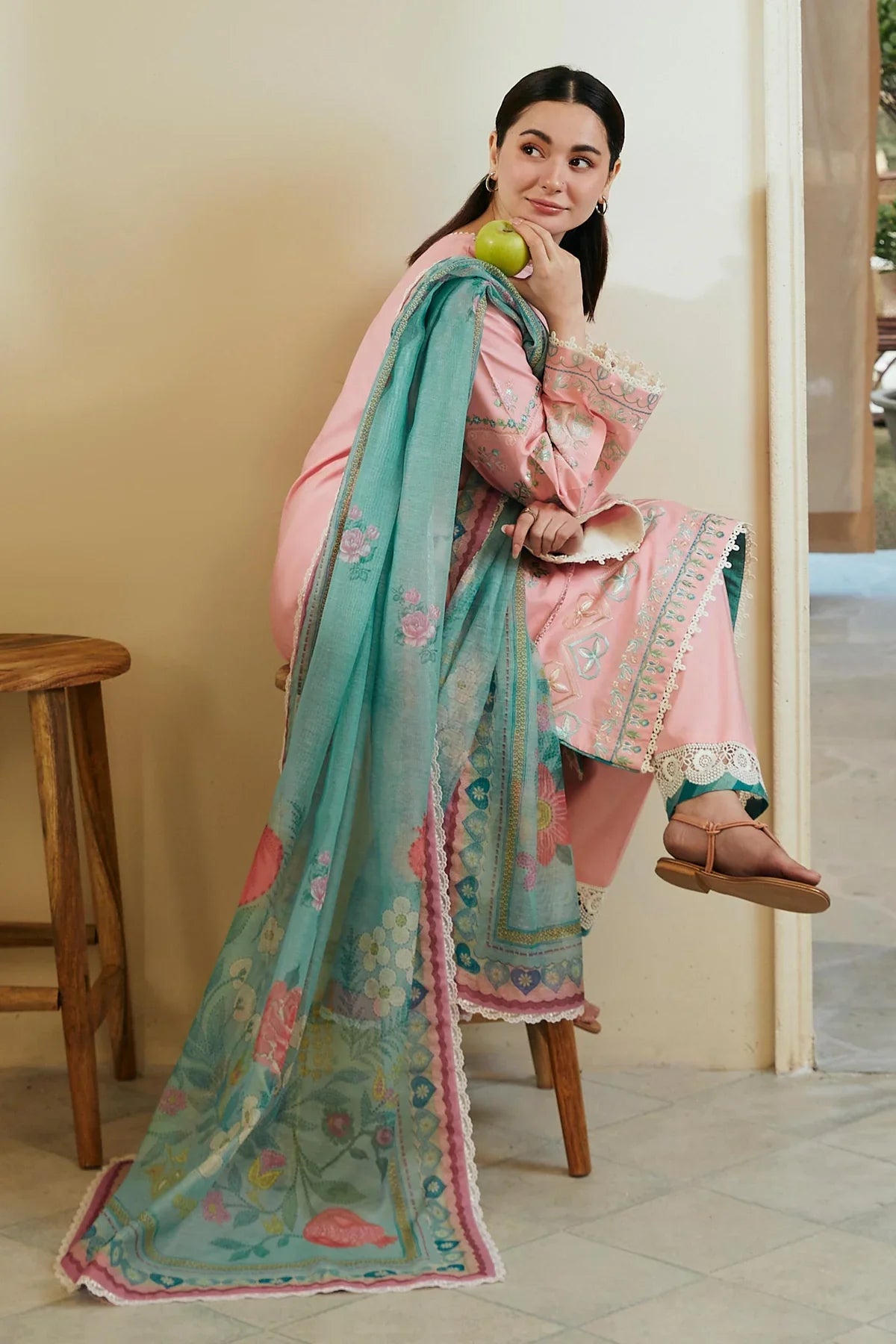 Coco by Zara Shahjahan Embroidered Lawn Unstitched 3Pc Suit - MP018